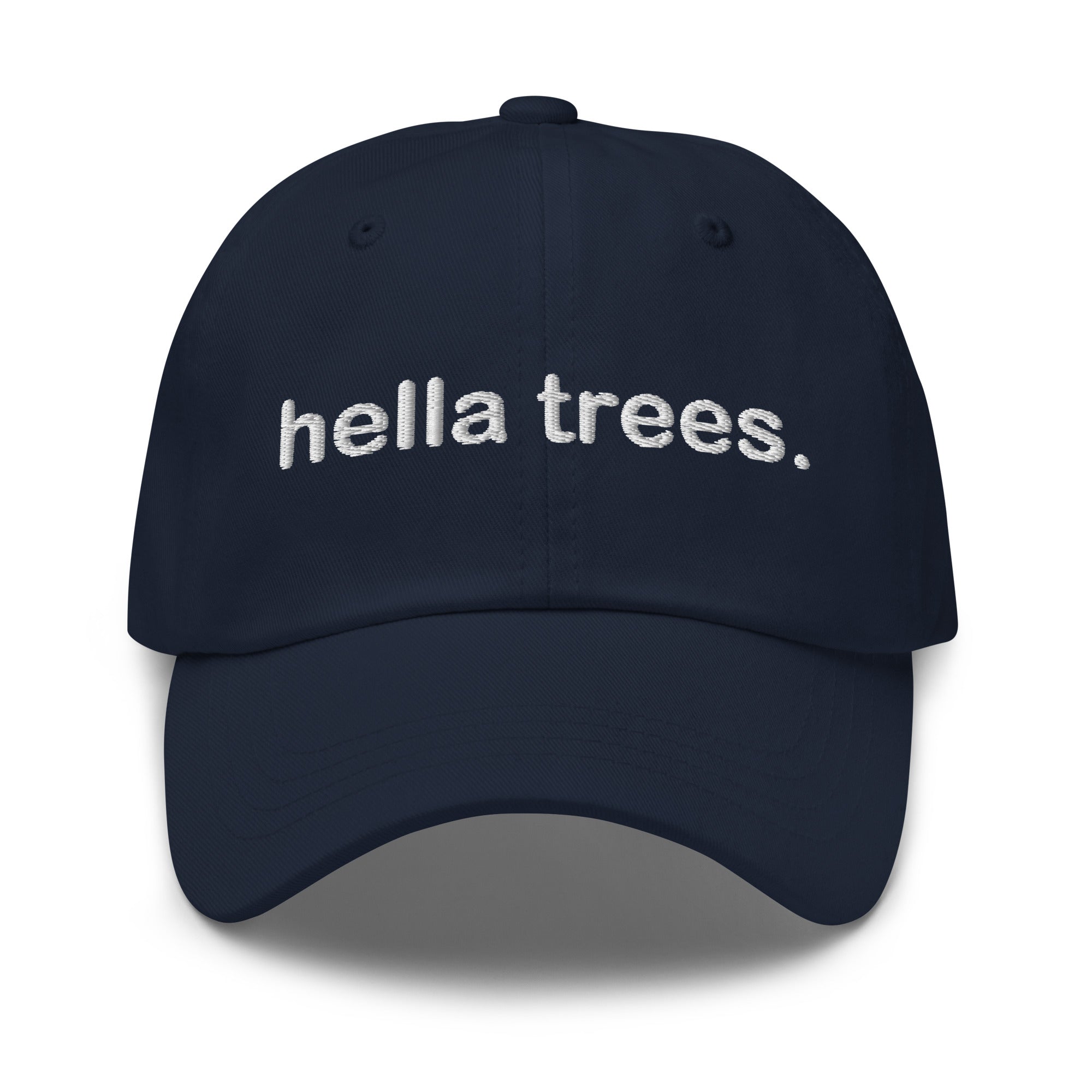 hella trees. Dad Cap mockup - Navy