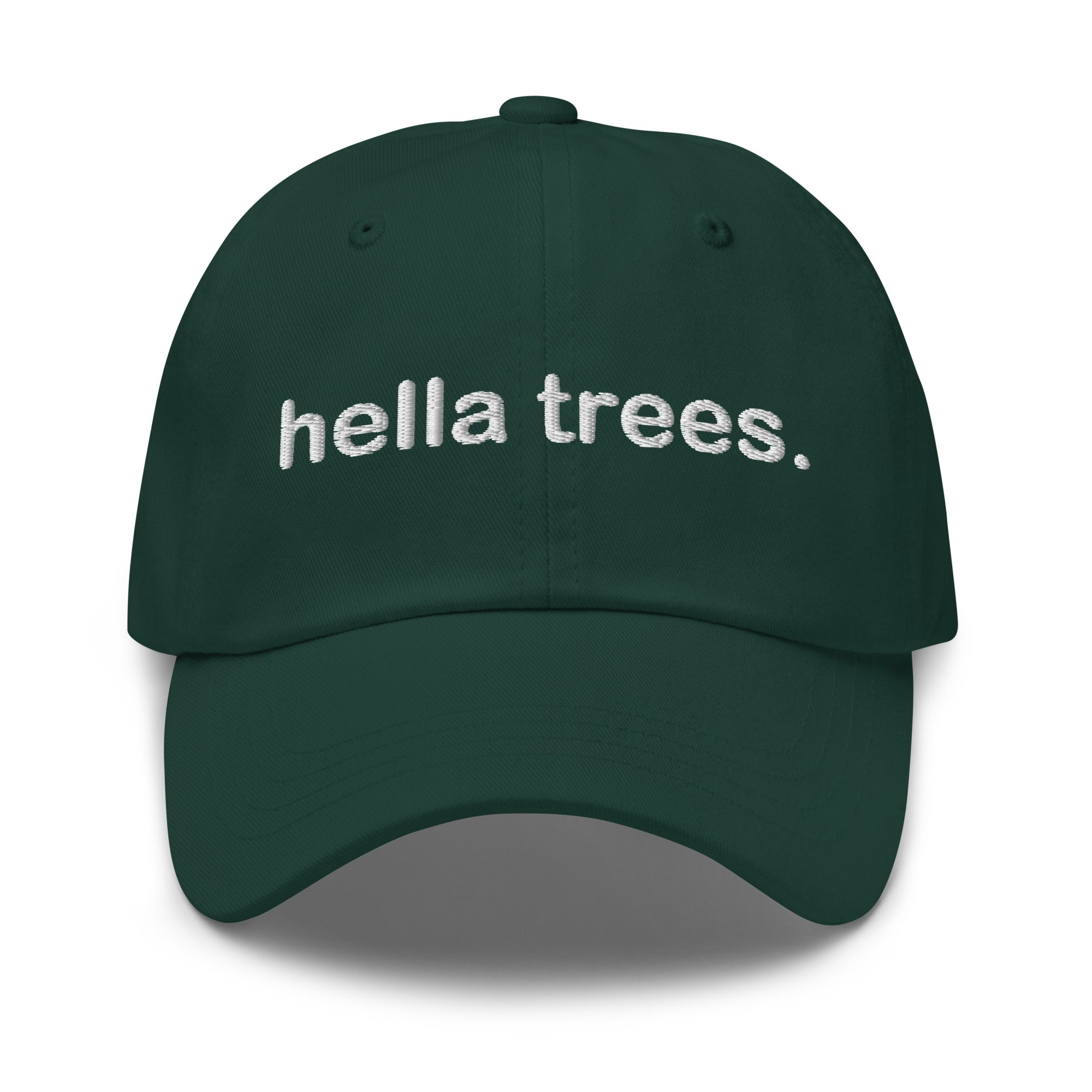 hella trees. Dad Cap mockup - Spruce