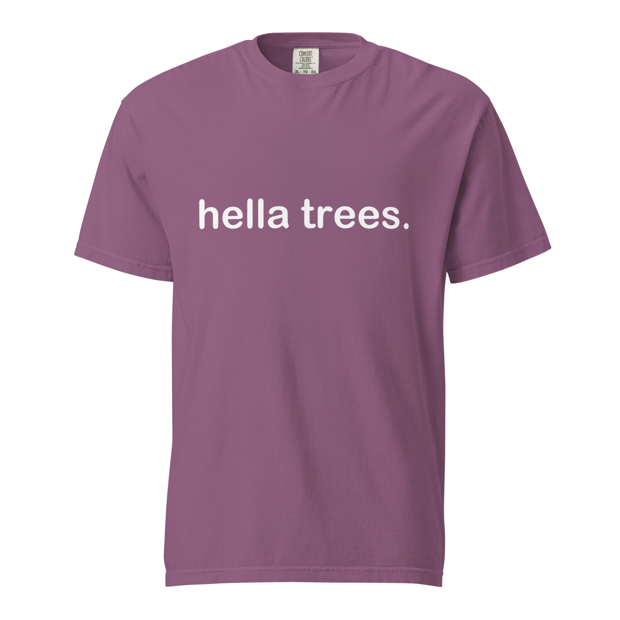 hella trees. classic cotton tee mockup - Berry