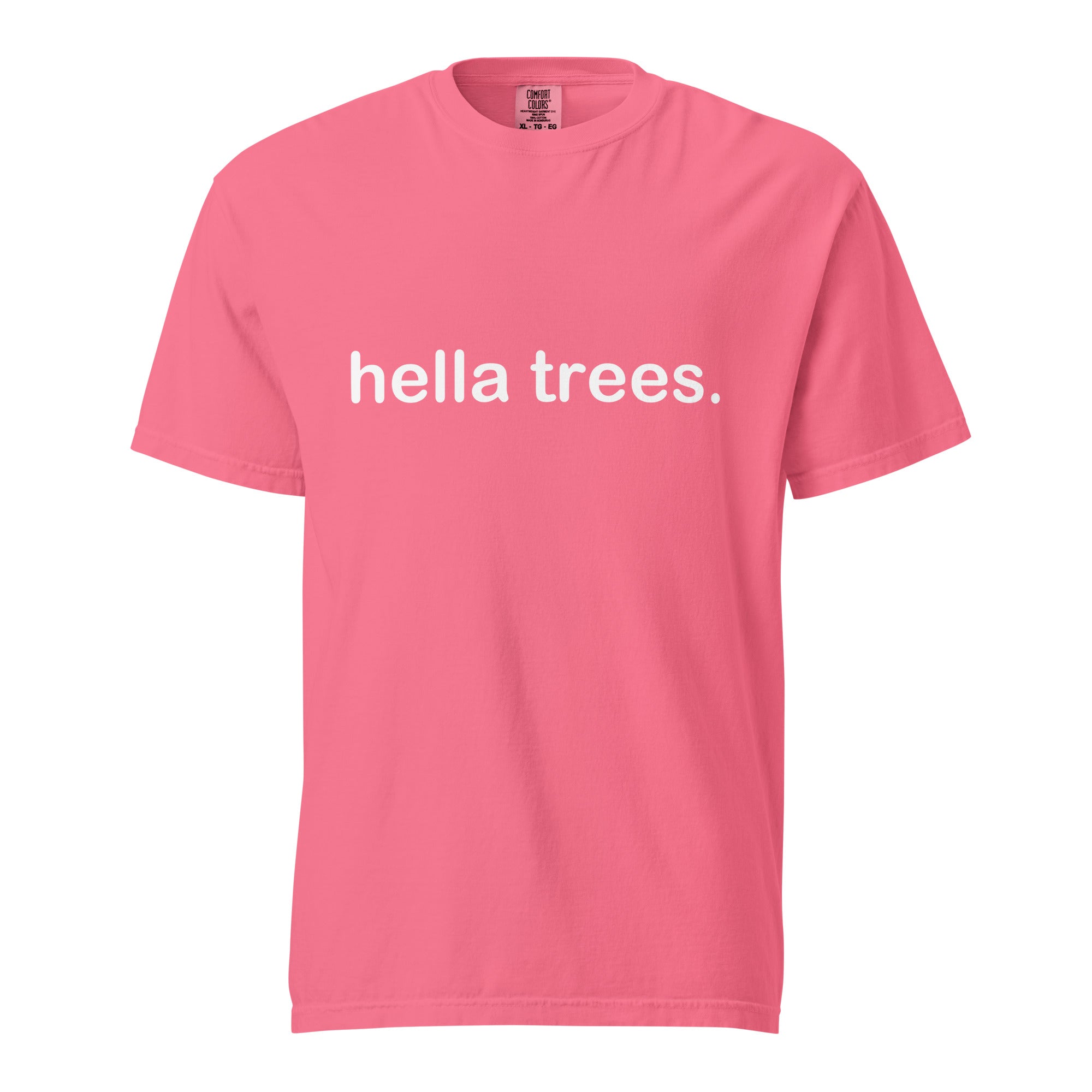 hella trees. classic cotton tee mockup - Crunchberry