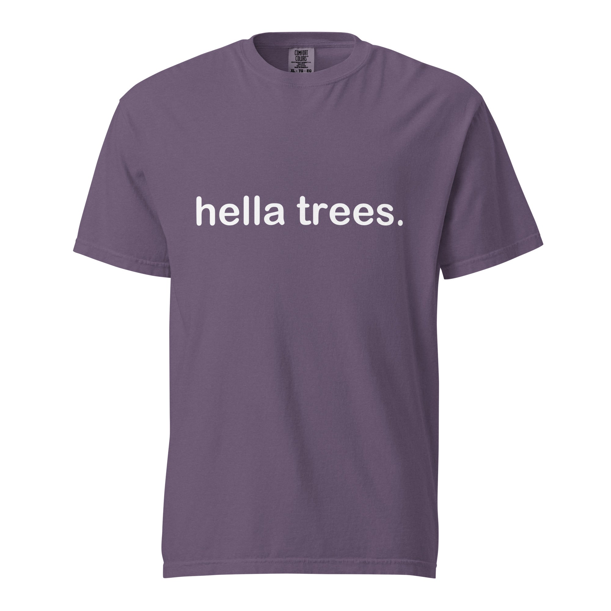 hella trees. classic cotton tee mockup - Grape