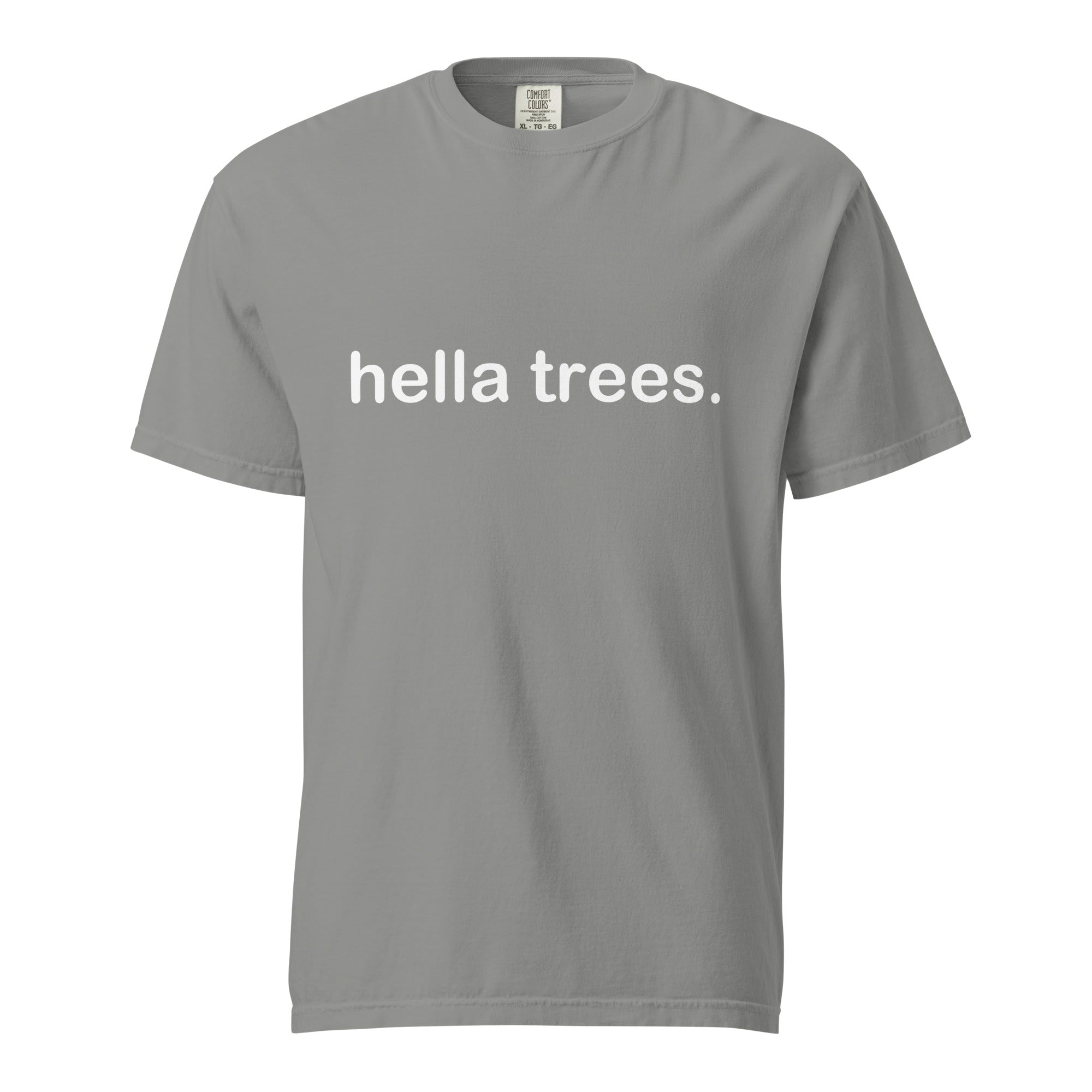 hella trees. classic cotton tee mockup - Grey