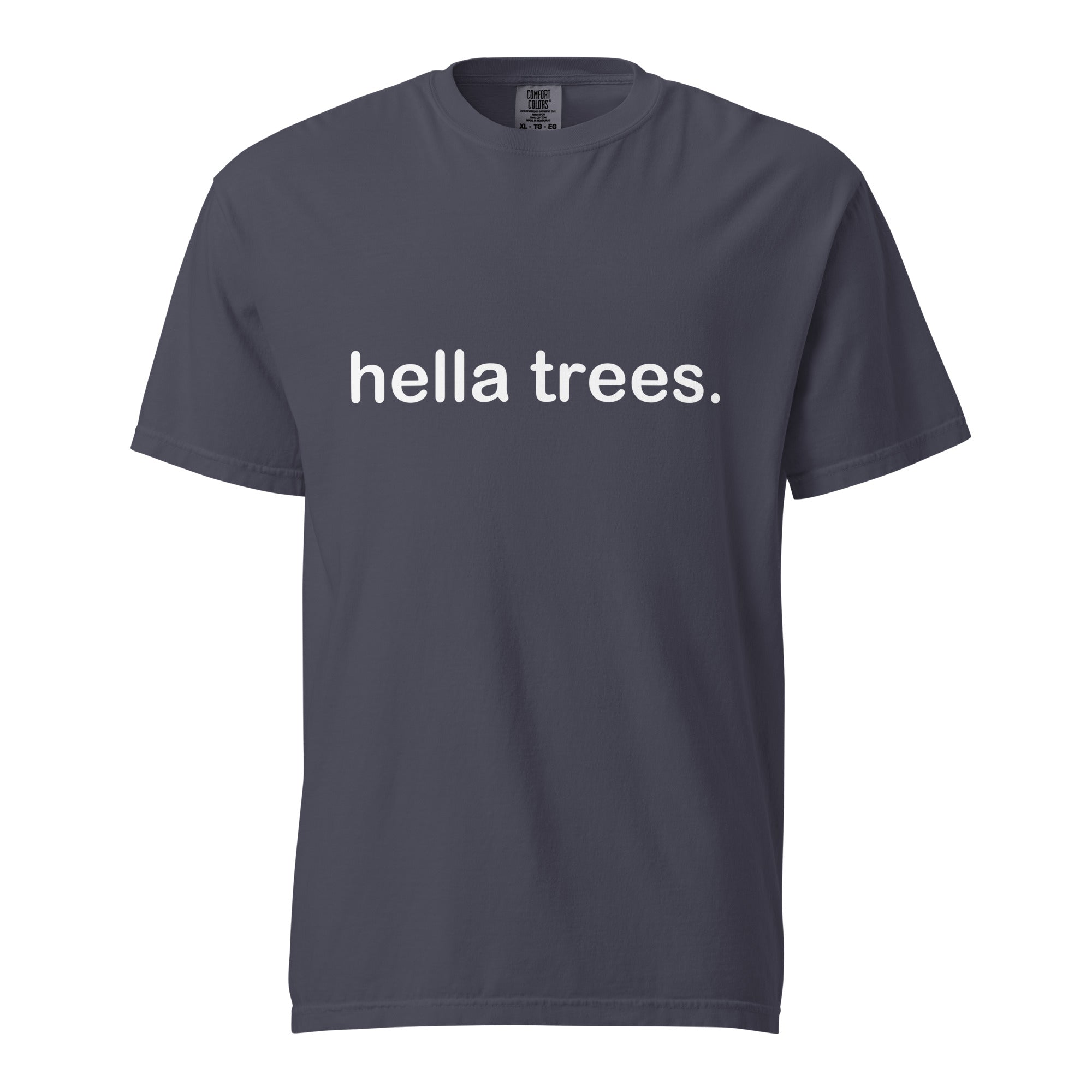 hella trees. classic cotton tee mockup - Navy