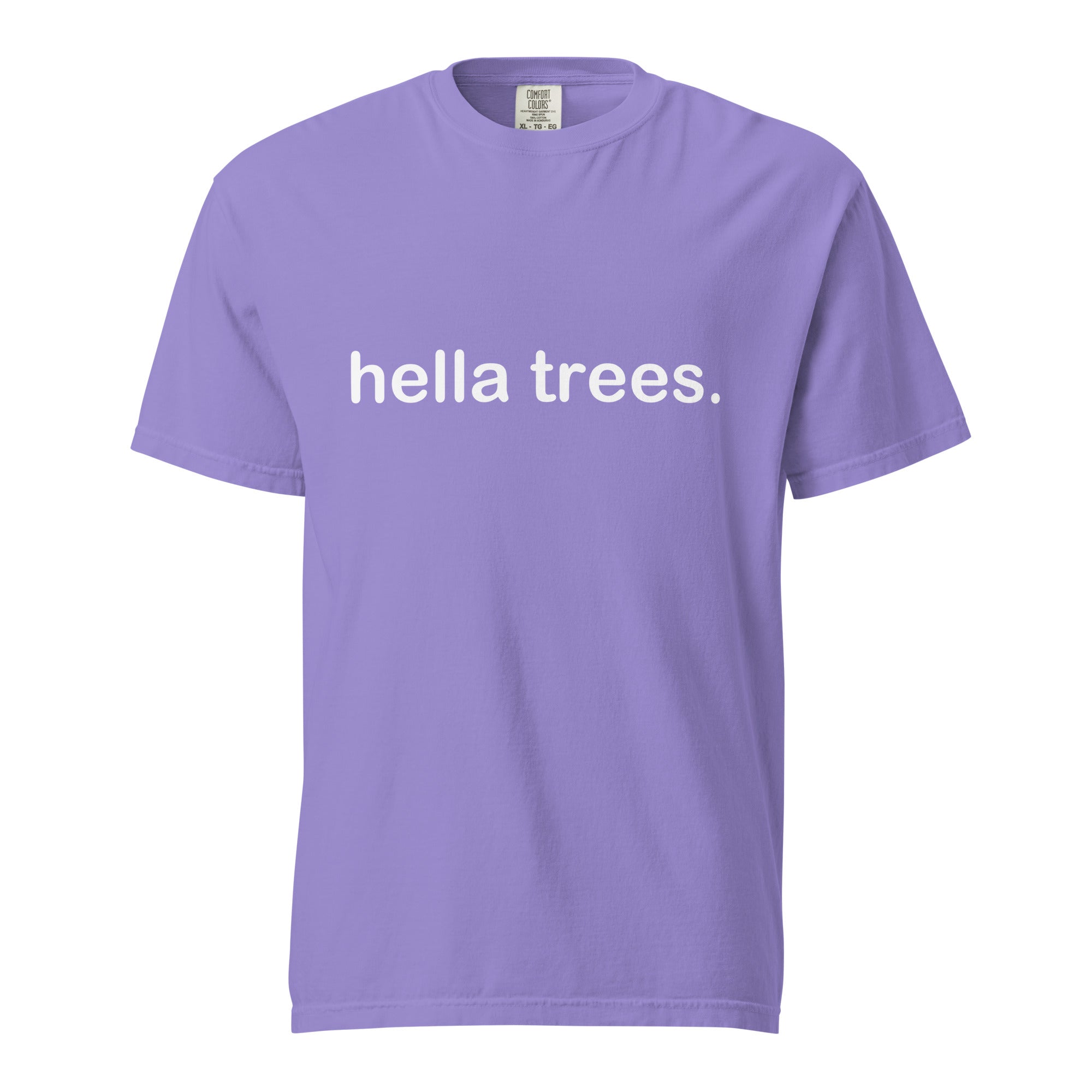 hella trees. classic cotton tee mockup - Violet