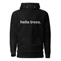 hella trees. classic cotton tee mockup - Black