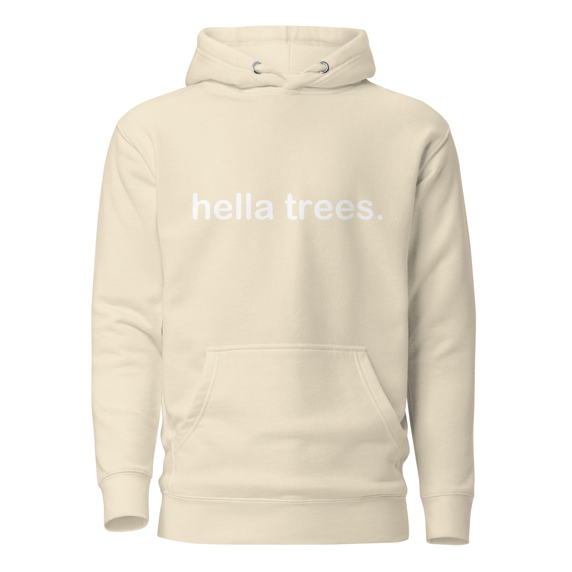hella trees. classic cotton tee mockup - Bone