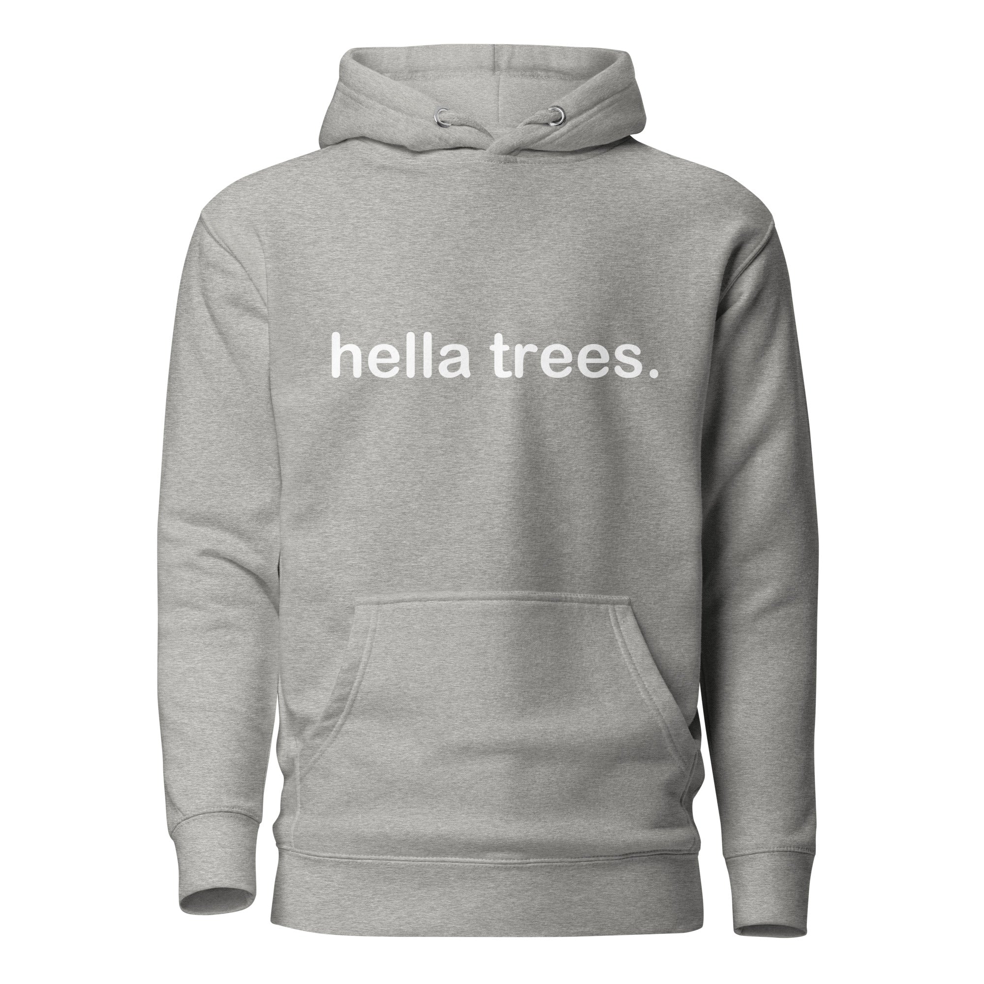 hella trees. classic cotton tee mockup - Carbon Grey