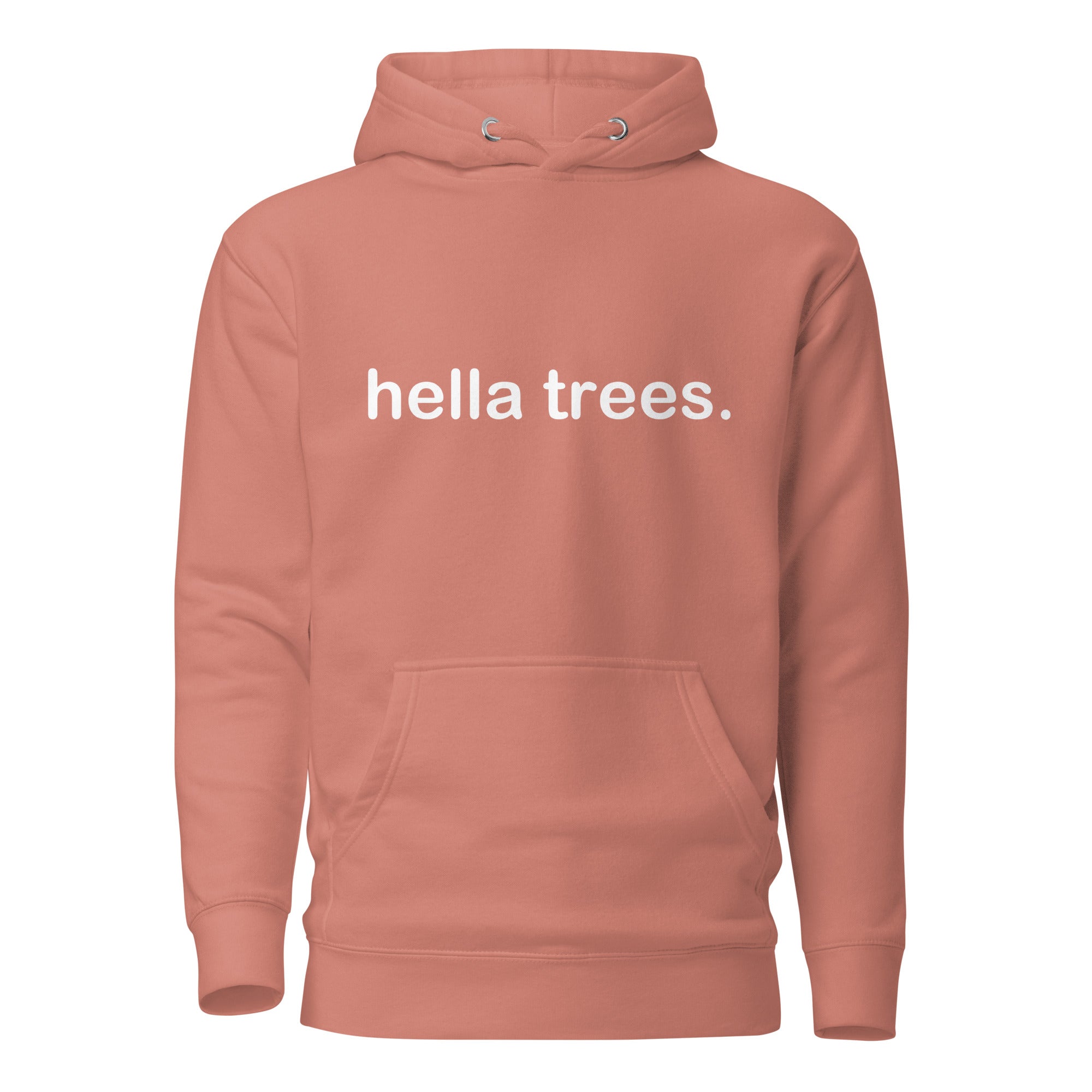 hella trees. classic cotton tee mockup - Dusty Rose