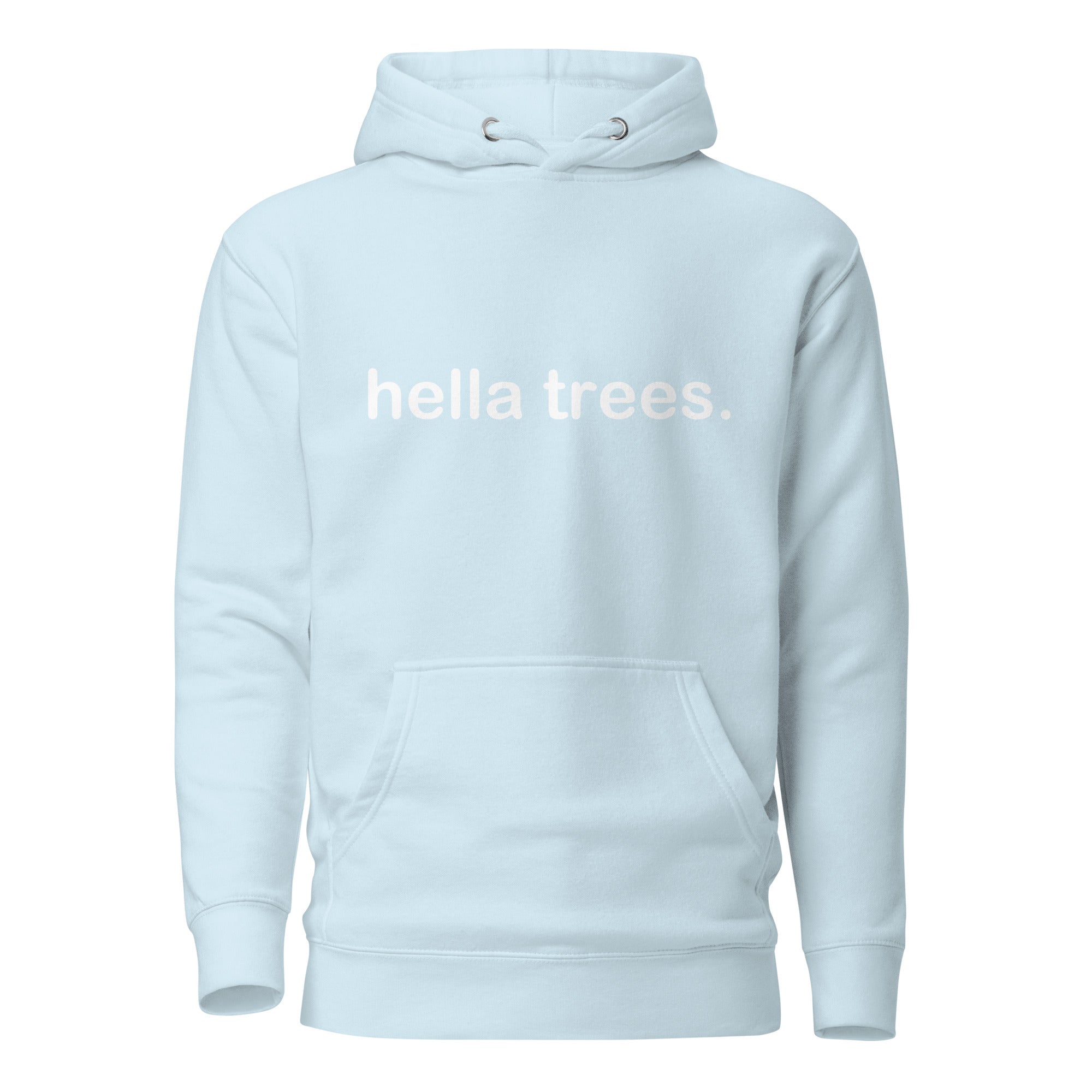 hella trees. classic cotton tee mockup - Sky Blue