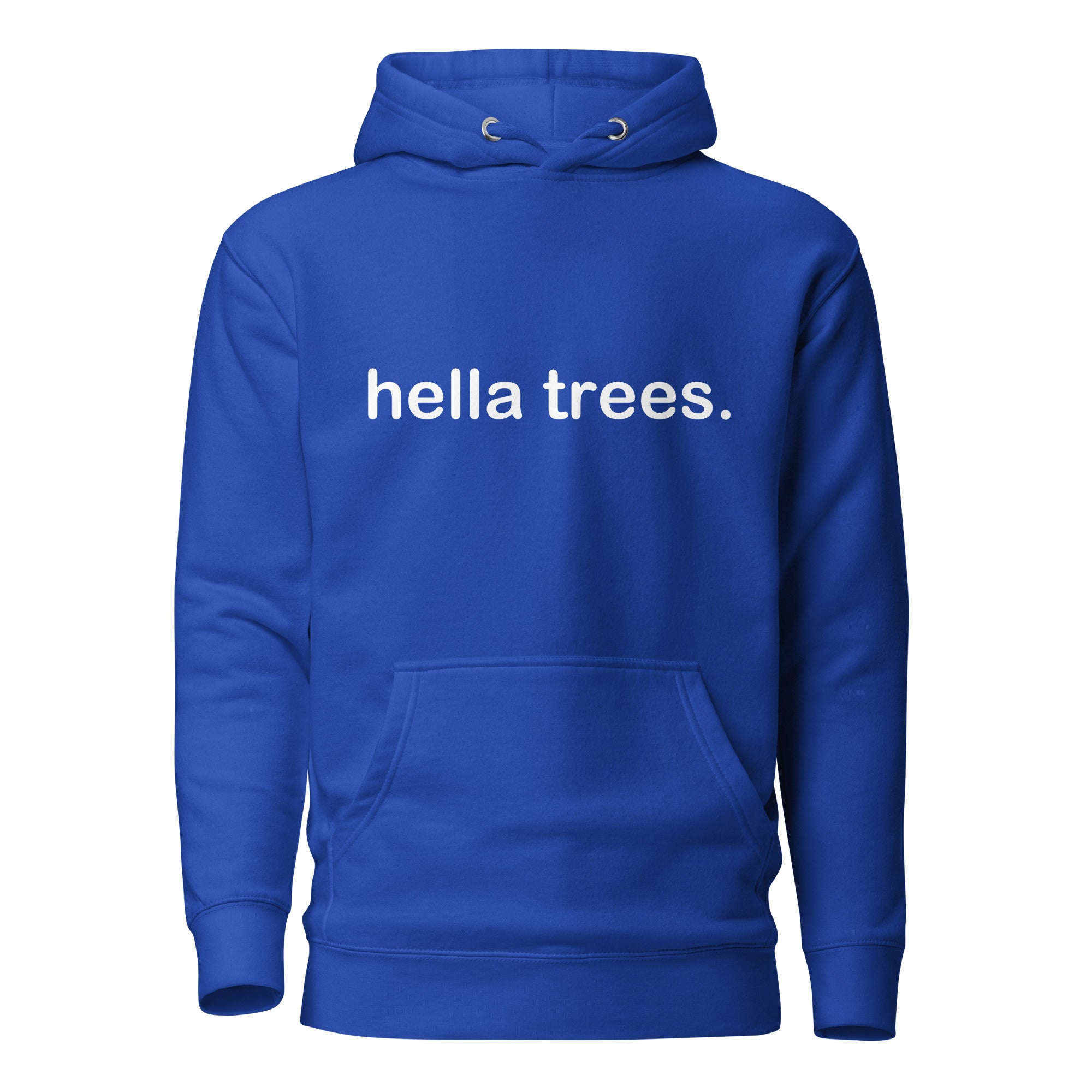 hella trees. classic cotton tee mockup - Team Royal